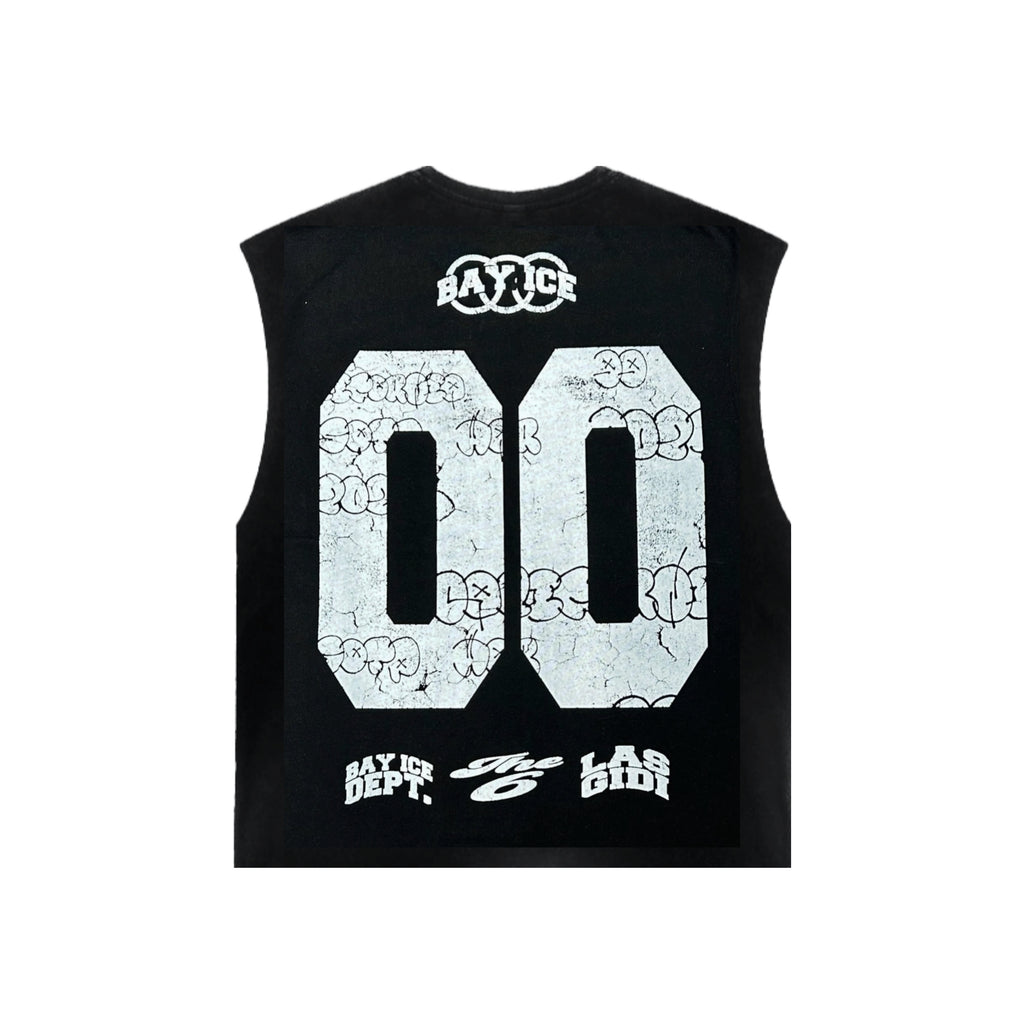 Bay Ice RS - Retro Black Sleeveless Tank