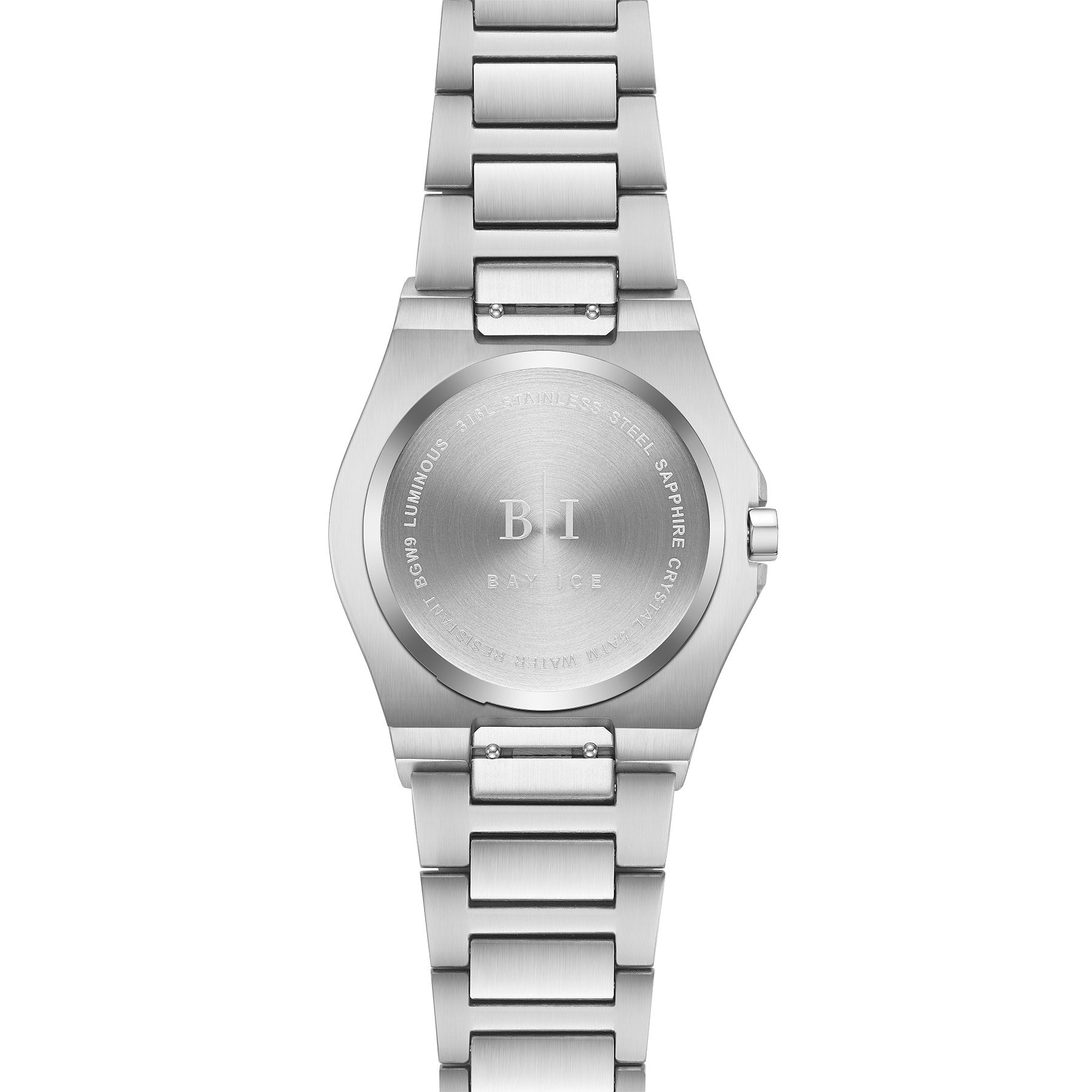 Diamond Bezel - Bay Ice Skylight Stardust Watch in Silver and Black Dial