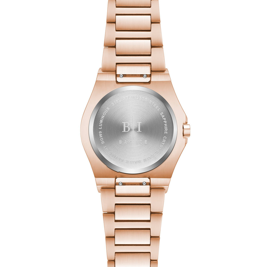 Bay Ice Skylight Stardust Watch - Rose Gold and Black Dial