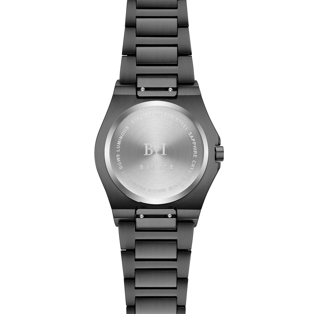 Diamond Bezel - Bay Ice Skylight Stardust Watch in All Black