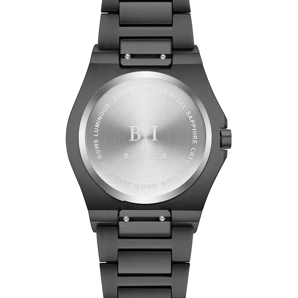 Diamond Bezel - Bay Ice Skylight Watch in All Black