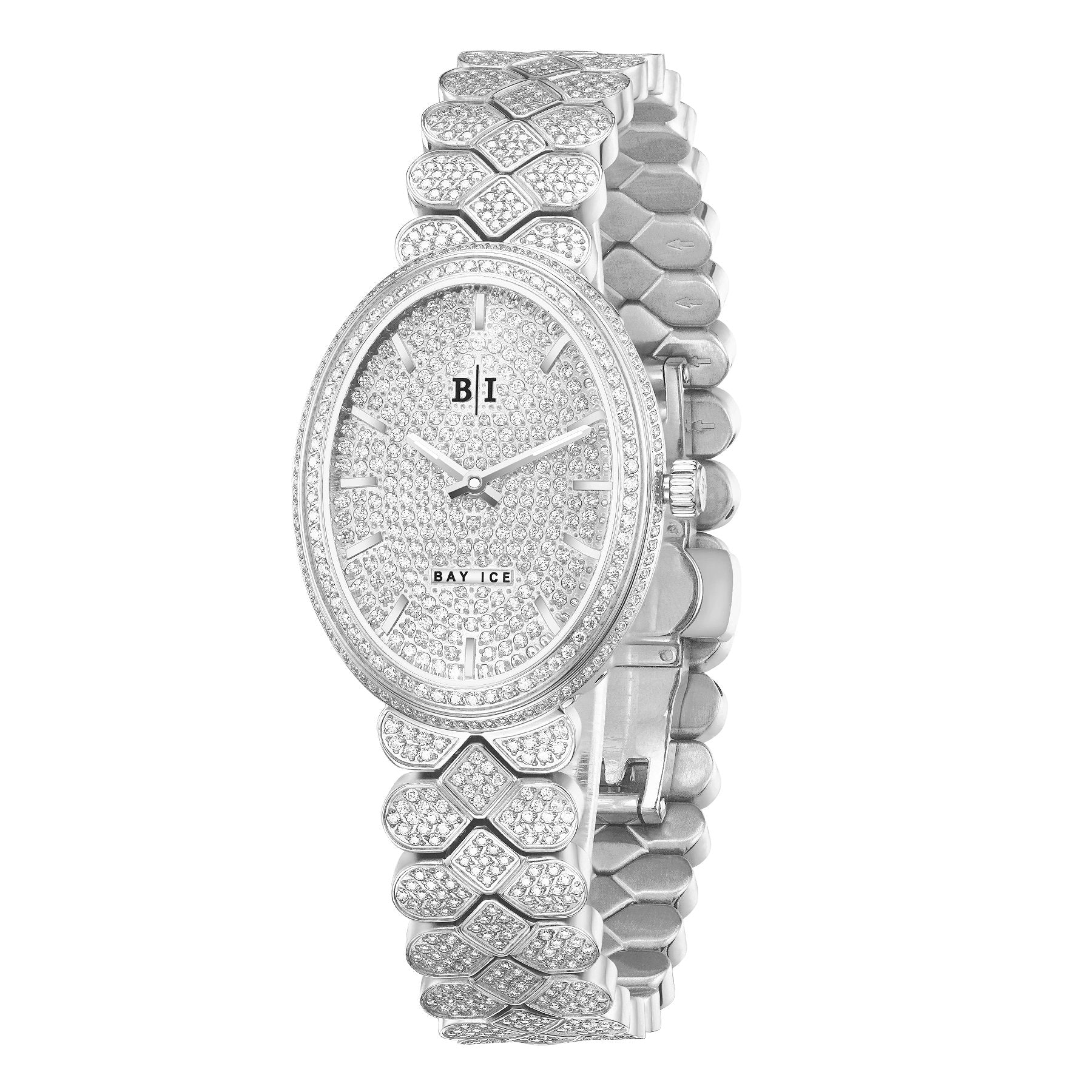 Bay Ice Halo - 26mm Bussdown Silver Watch