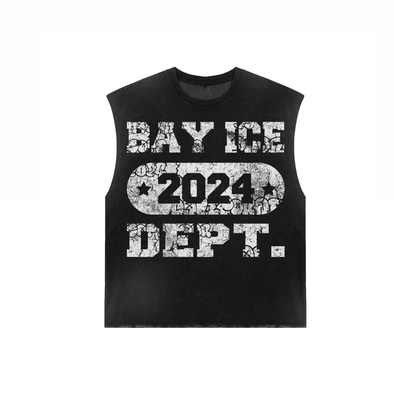 Bay Ice RS - Retro Black Sleeveless Tank