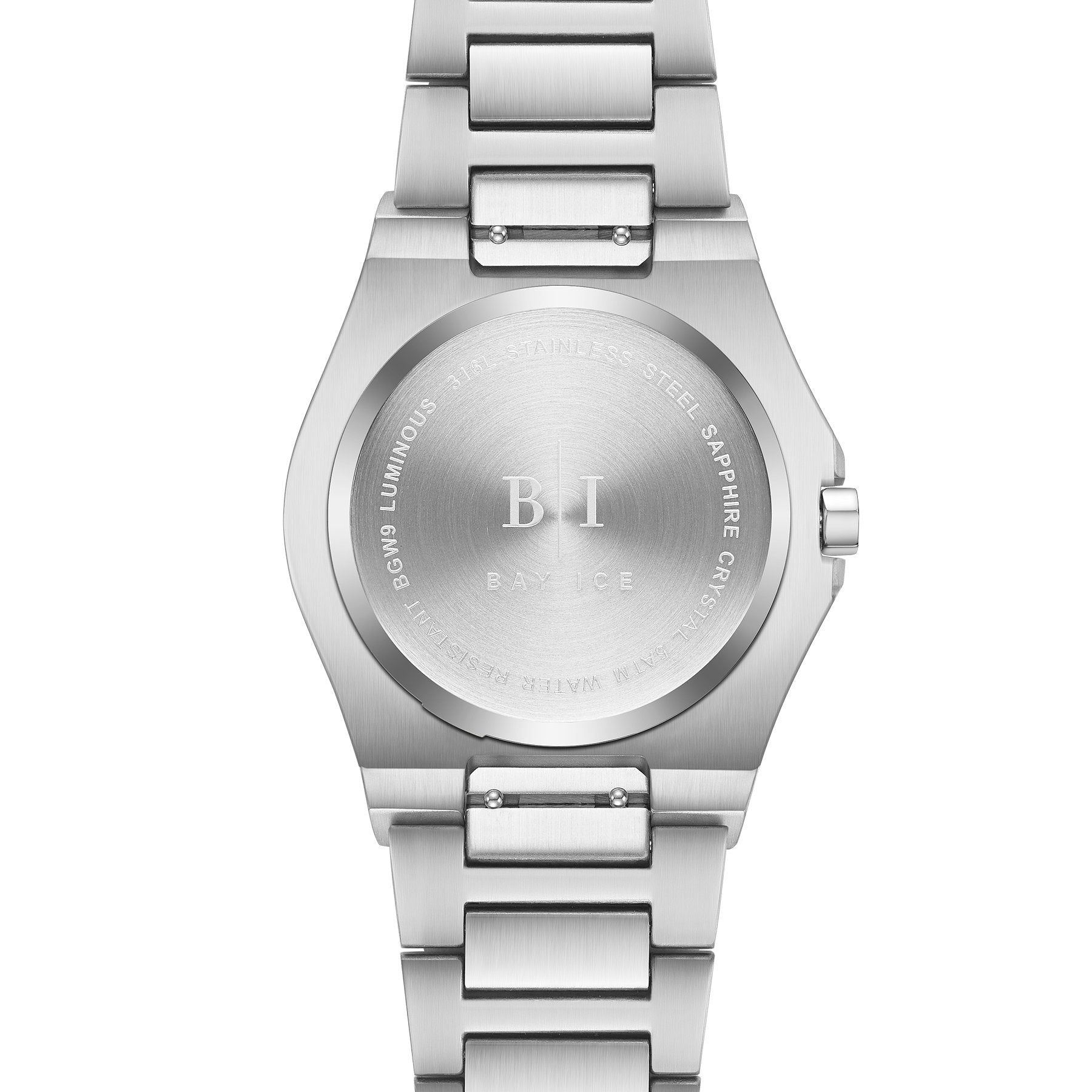 Diamond Bezel - Bay Ice Skylight Watch in Silver and Black Dial