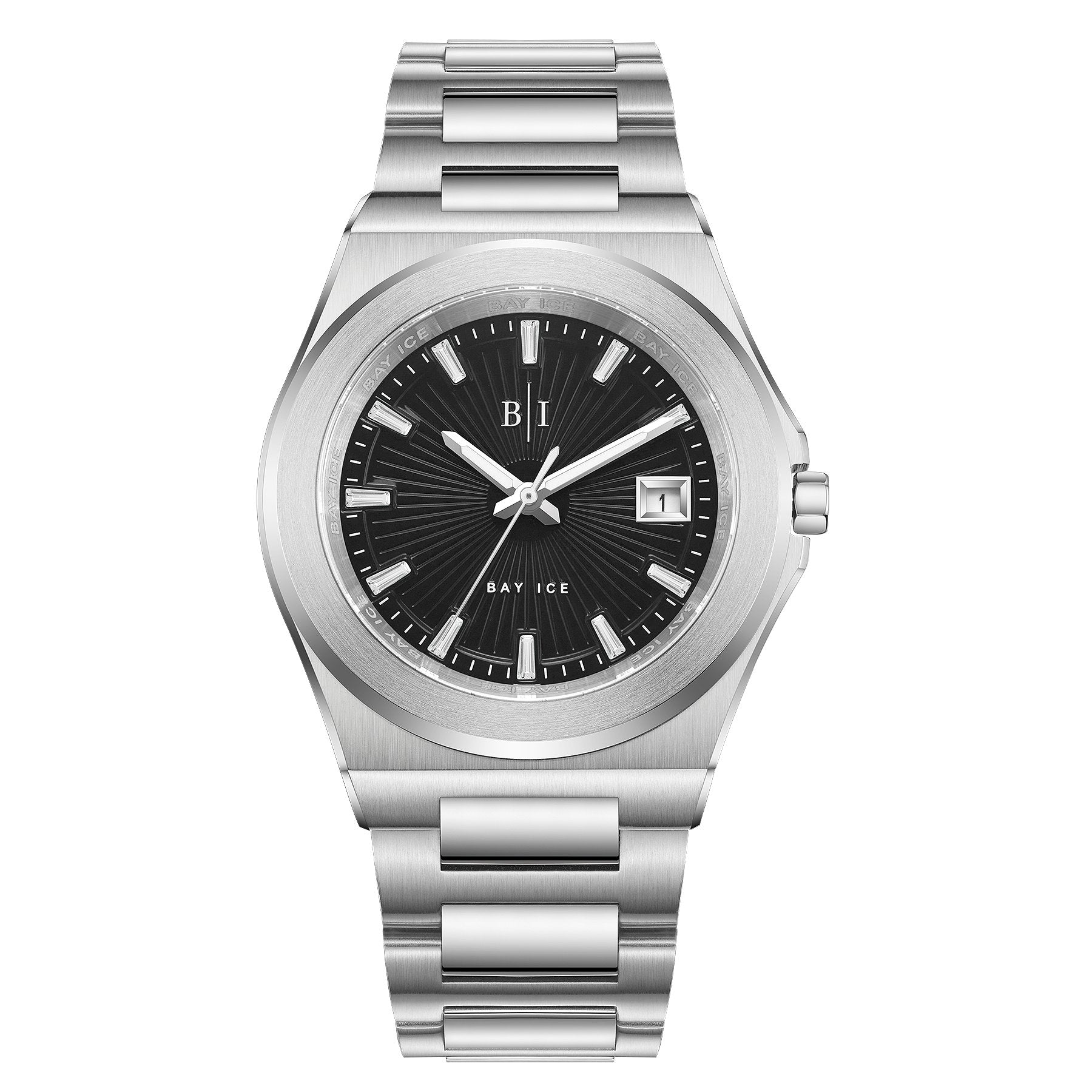 Bay Ice 36mm Fusion Watch - Silver and Black Dial