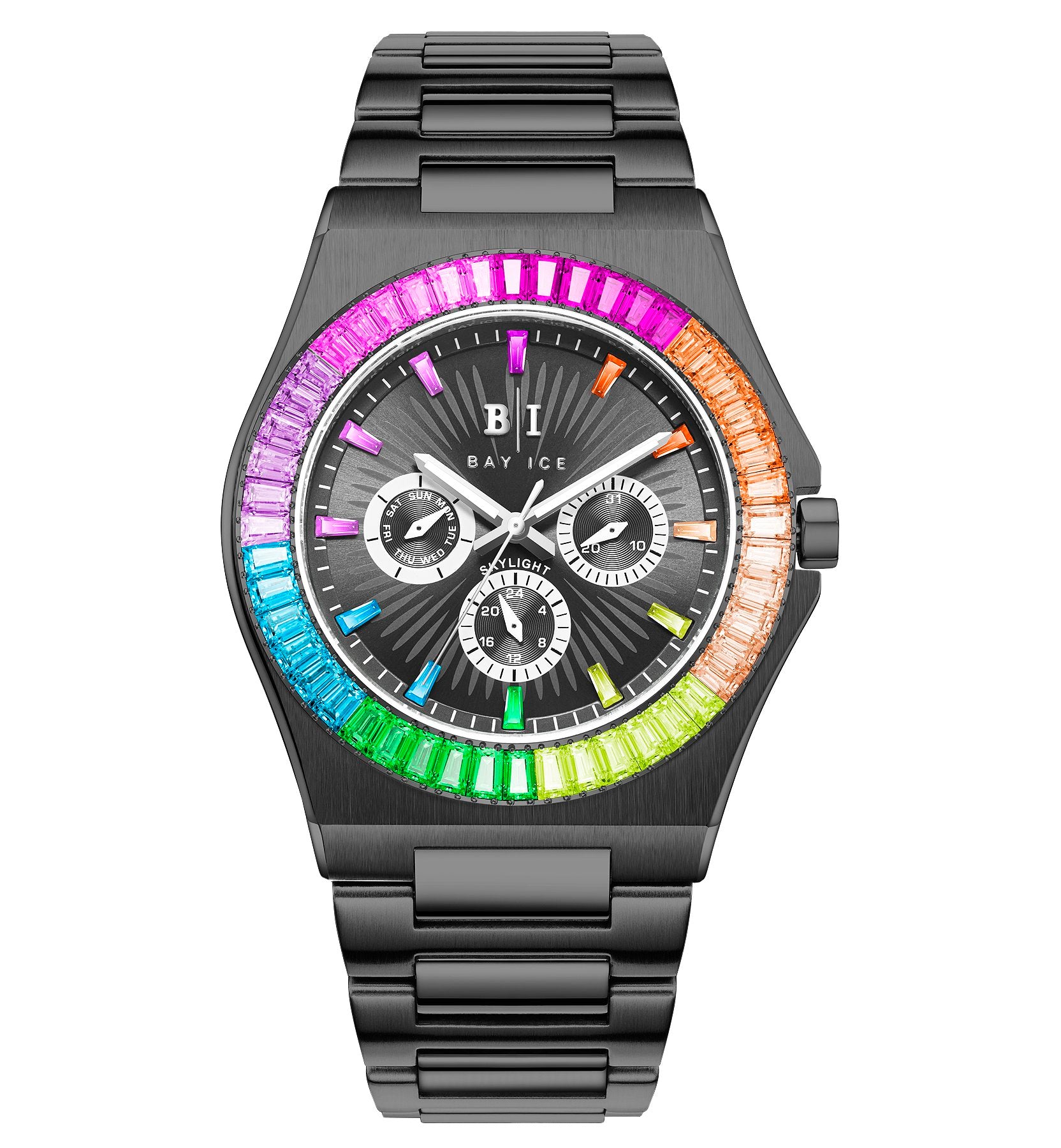 Rainbow Bezel Skylight Watch - Black (Limited Edition)