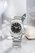 Bay Ice 36mm Fusion Watch - Silver and Black Dial