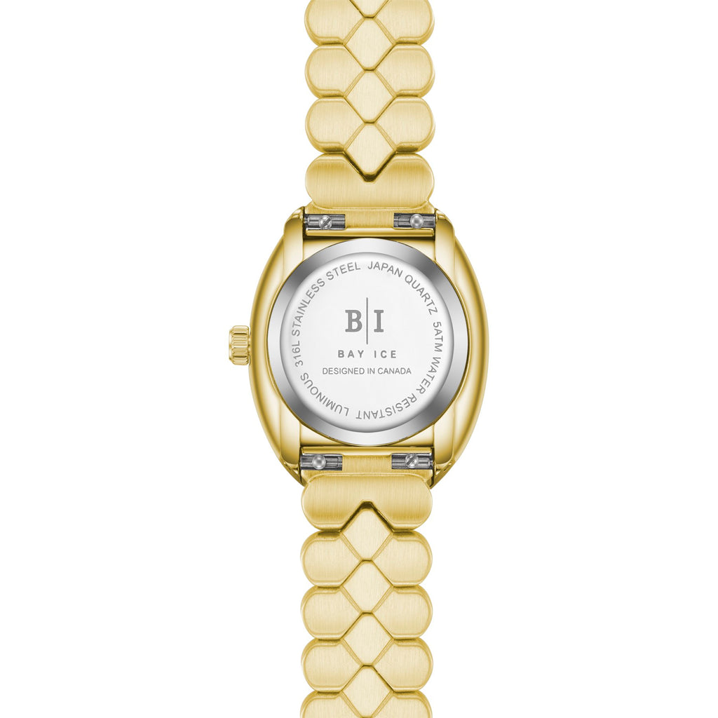 Bay Ice Halo - 26mm Gold and Black Dial Watch