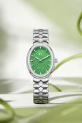 Bay Ice Halo - 26mm Watch Plain Silver And Green Dial
