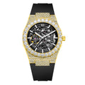 Bay Ice 001 Automatic Skeleton VVS Bussdown Watch - Yellow Gold