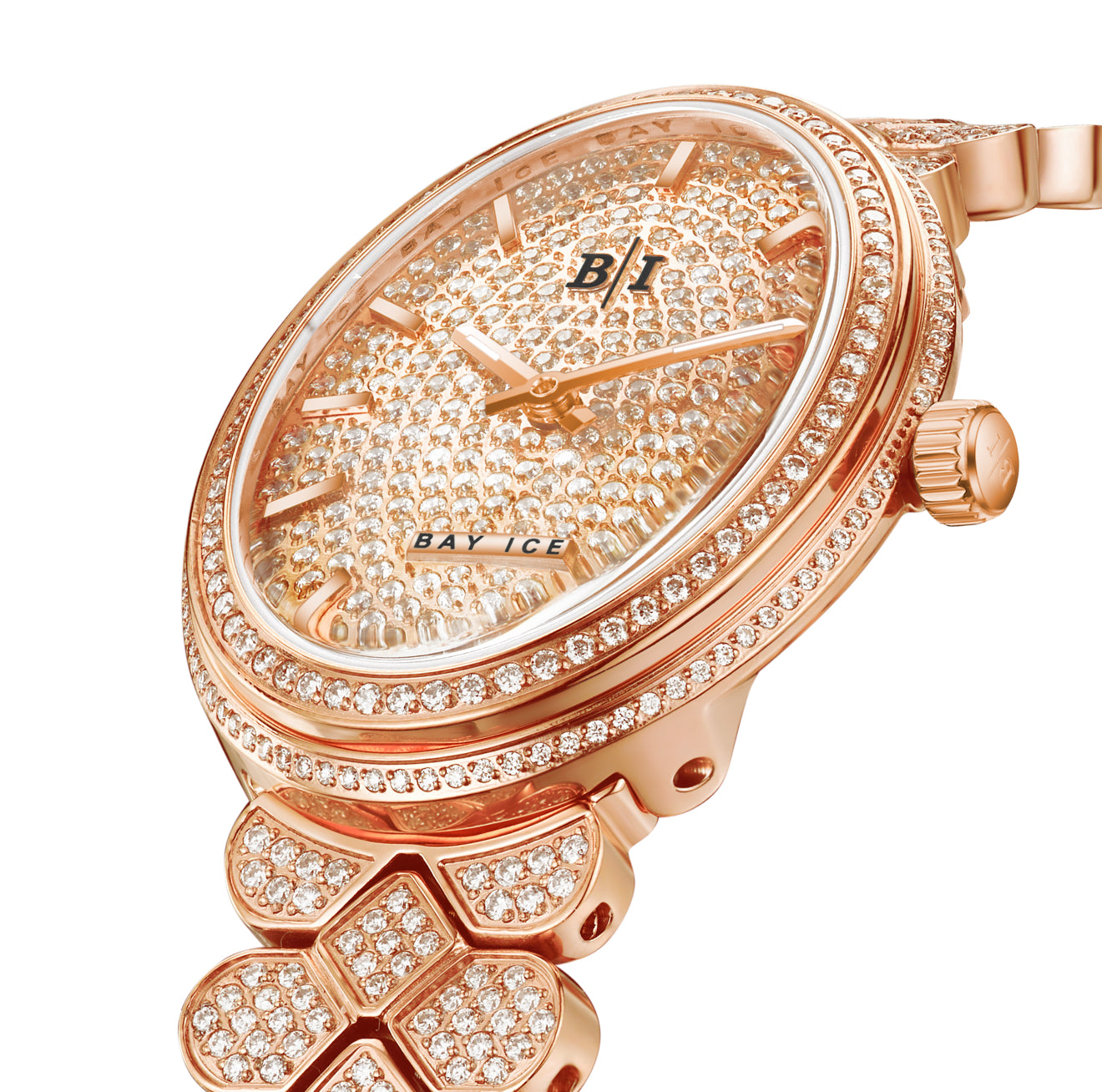 Bay Ice Halo - 26mm Bussdown Rose Gold Watch
