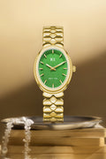 Bay Ice Halo - 26mm Watch Plain Gold and Green Dial