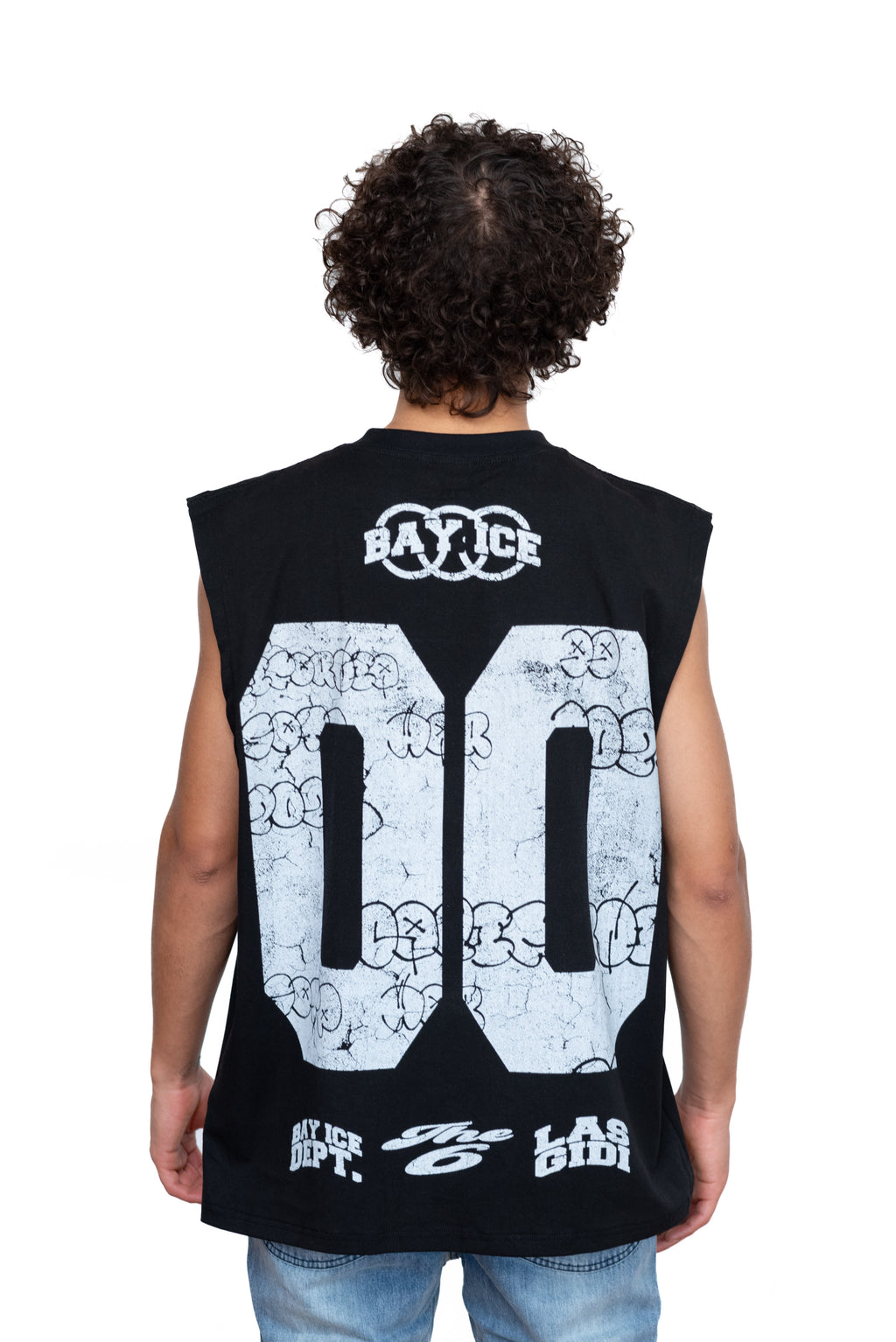 Bay Ice RS - Retro Black Sleeveless Tank