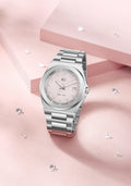 Bay Ice 36mm Fusion Watch - Silver and Pink Dial