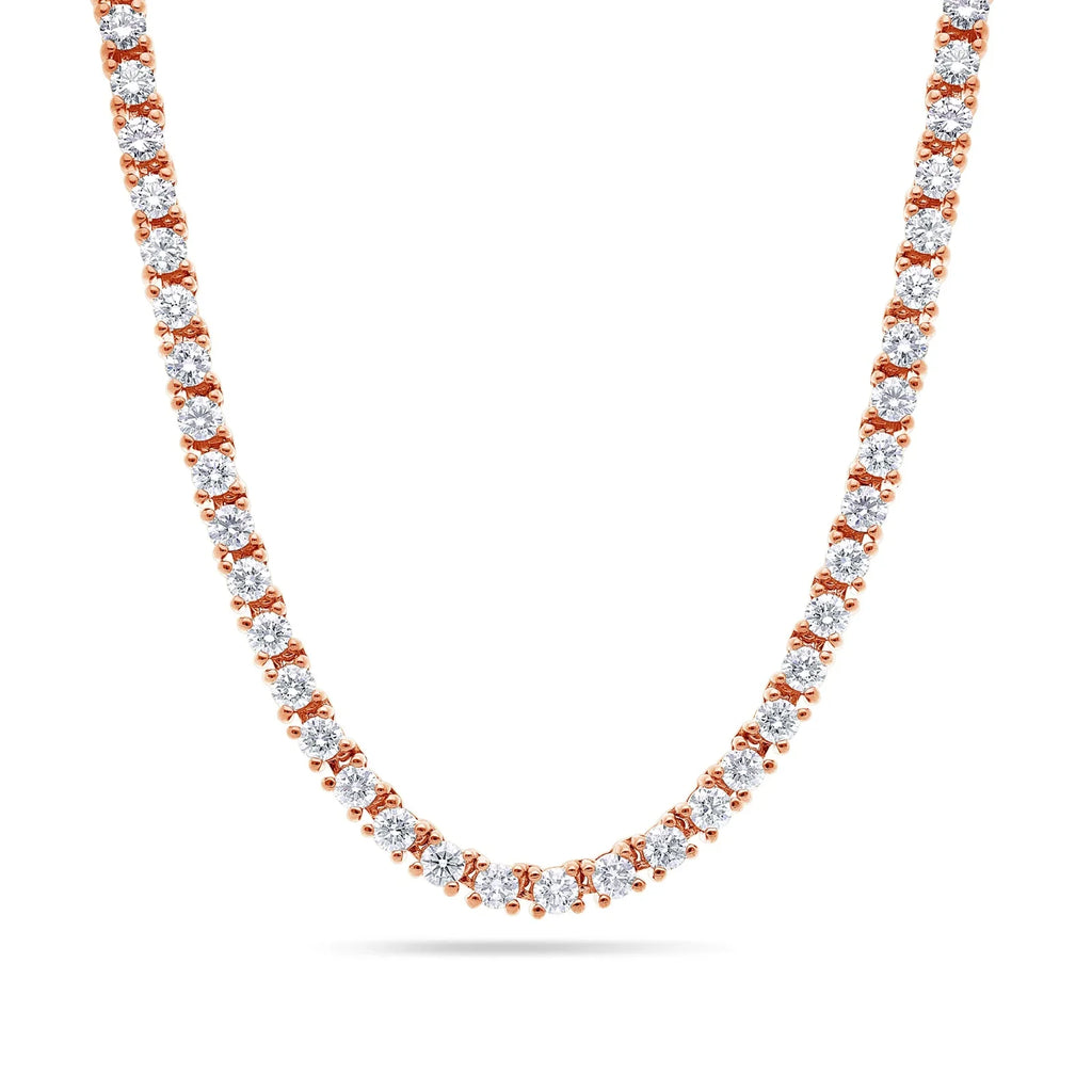 14KT Gold VVS Lab Diamond Tennis Chain