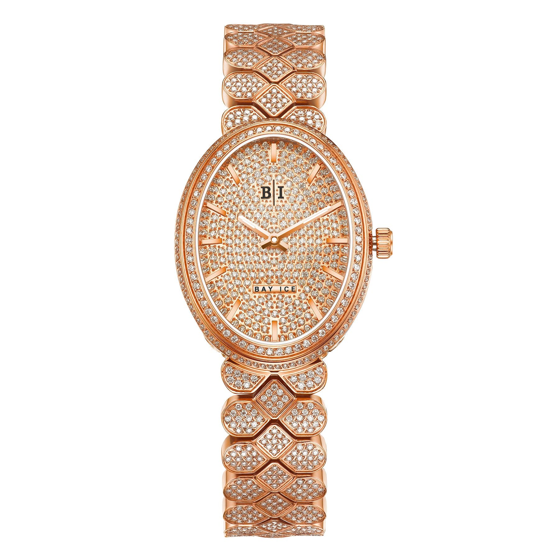 Bay Ice Halo - 26mm Bussdown Rose Gold Watch