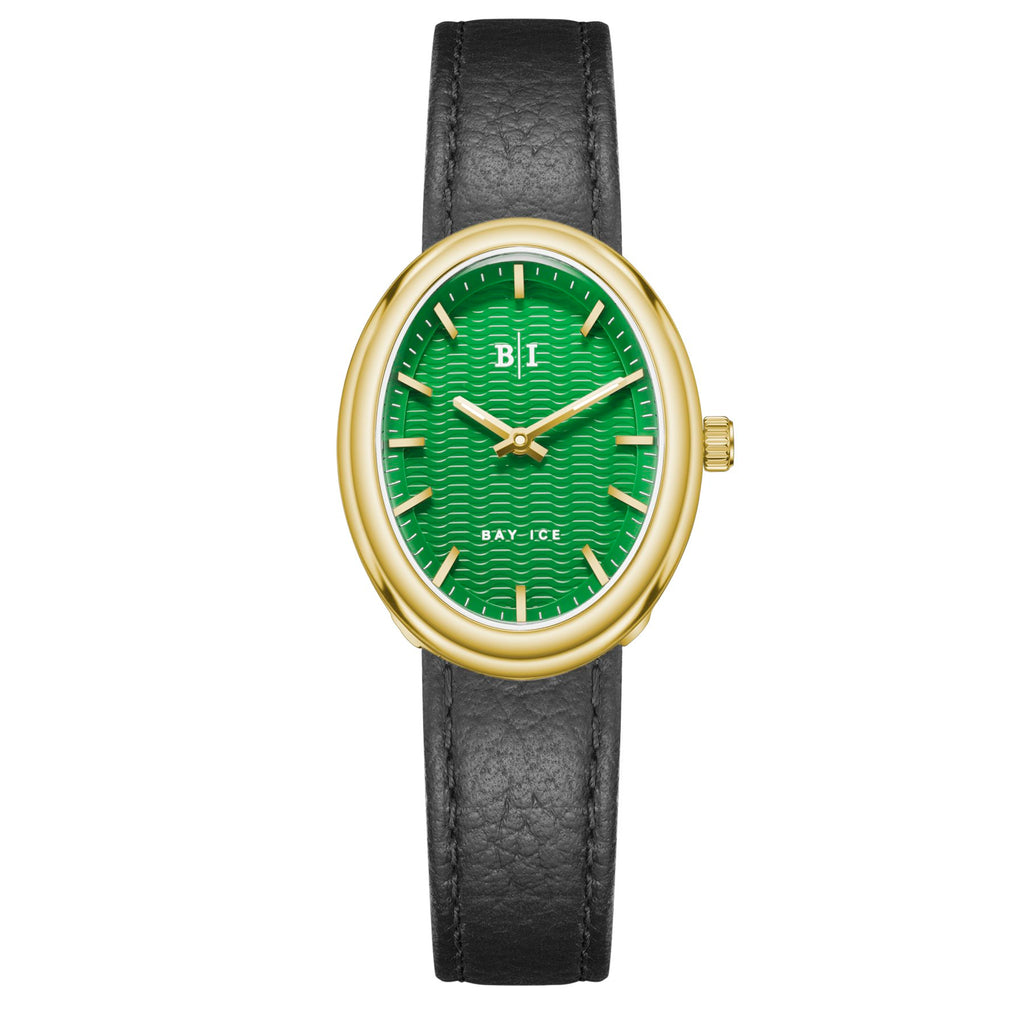 Bay Ice Halo - 26mm Watch Plain Gold and Green Dial