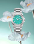 Bay Ice 36mm Fusion Watch - Silver and Turquoise Dial