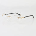 Bay Ice 18kt Rimless Original Glasses - Gold and Clear Lens