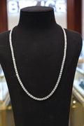 10KT 3.6CT WG Natural Diamond Tennis Necklace