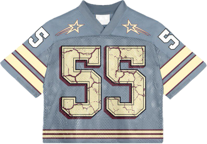 Bay Ice Full Mesh 55 Jersey - Gray-Blue