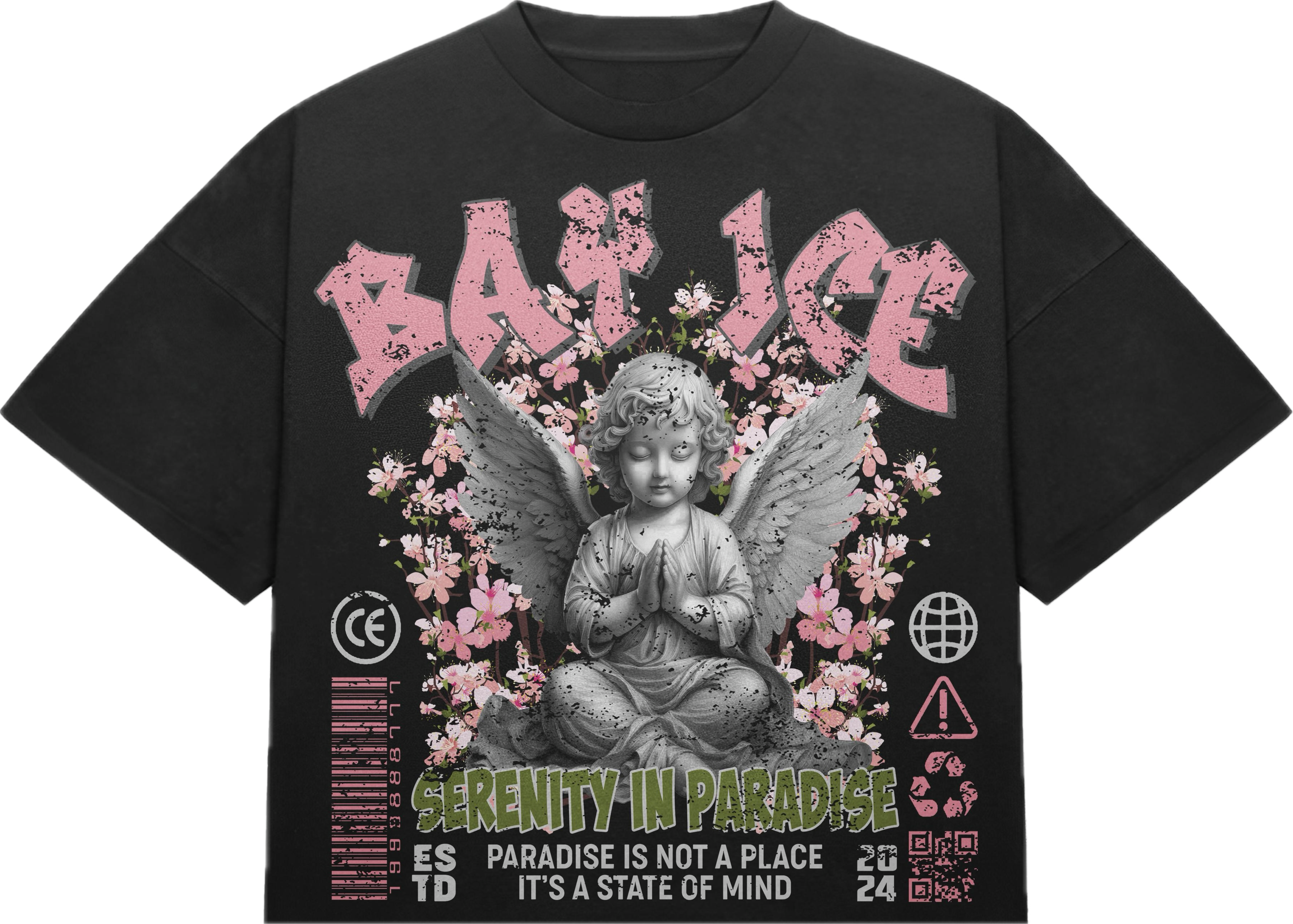 Bay Ice Serenity - Black T-shirt