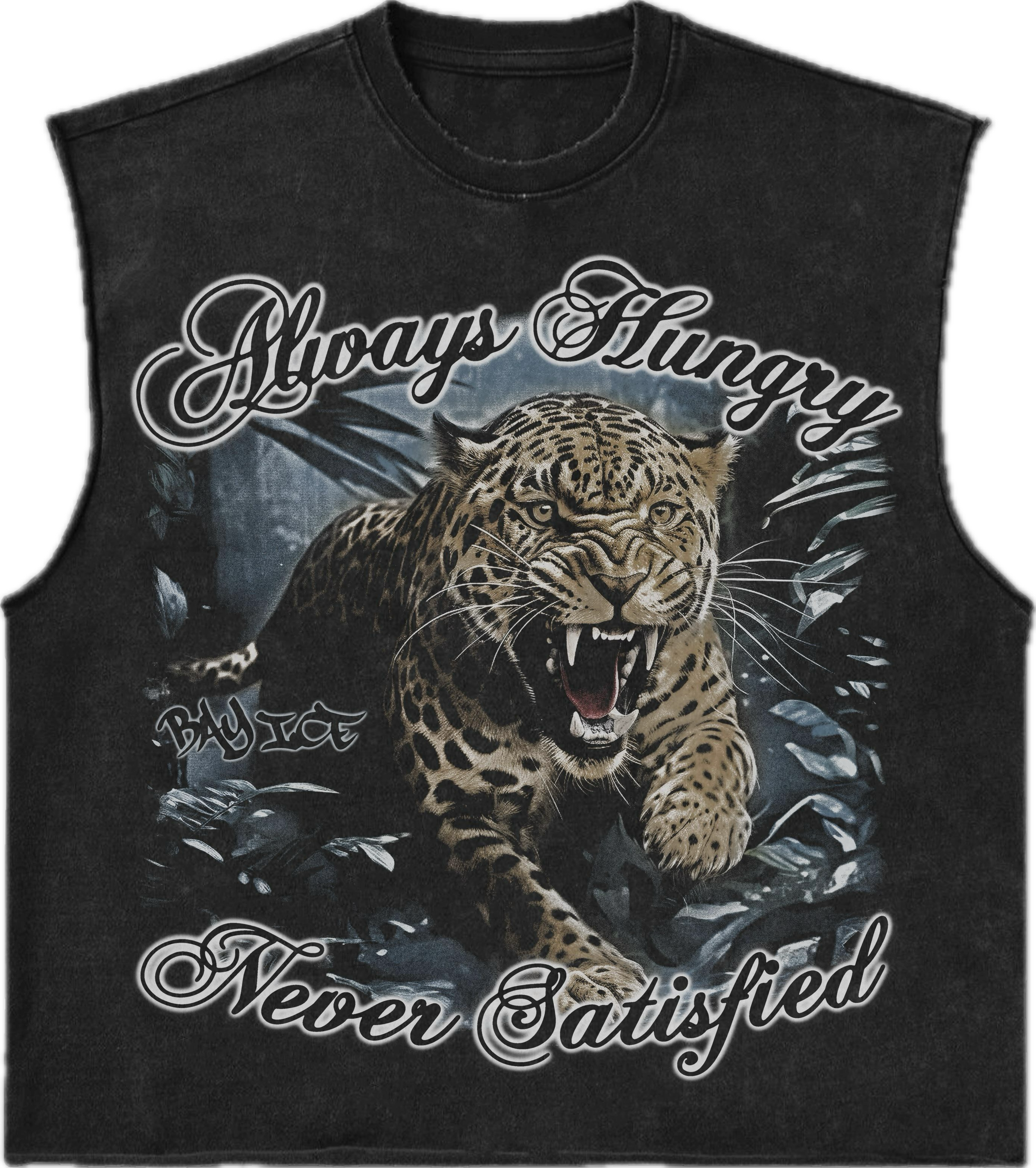 Bay Ice Always Hungry Black Sleeveless Tank