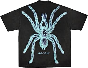 Bay Ice Skull Spider Black Print