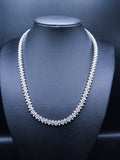 925 Silver and VVS Moissanite Chrome Cuban Necklace