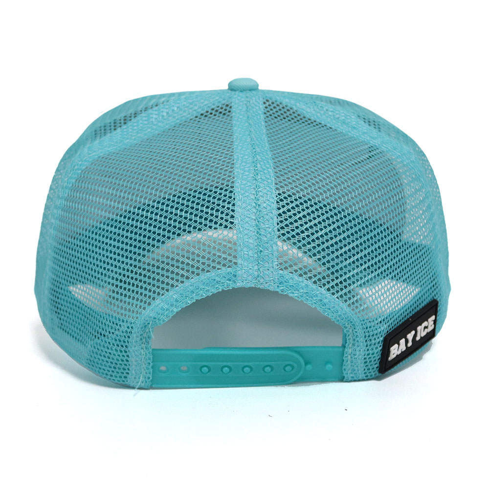 Bay Ice Inscribed Cap - Turquoise Blue