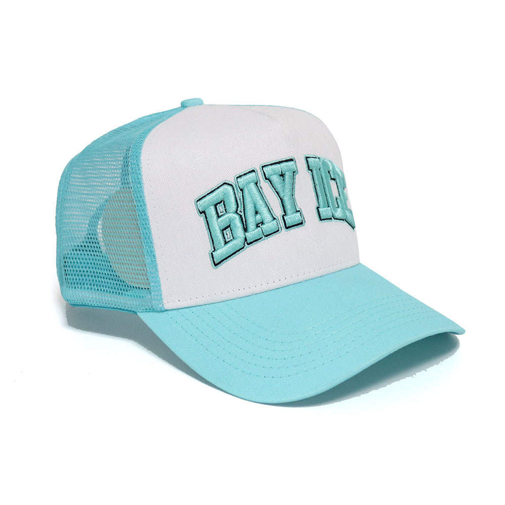 Bay Ice Inscribed Cap - Turquoise Blue