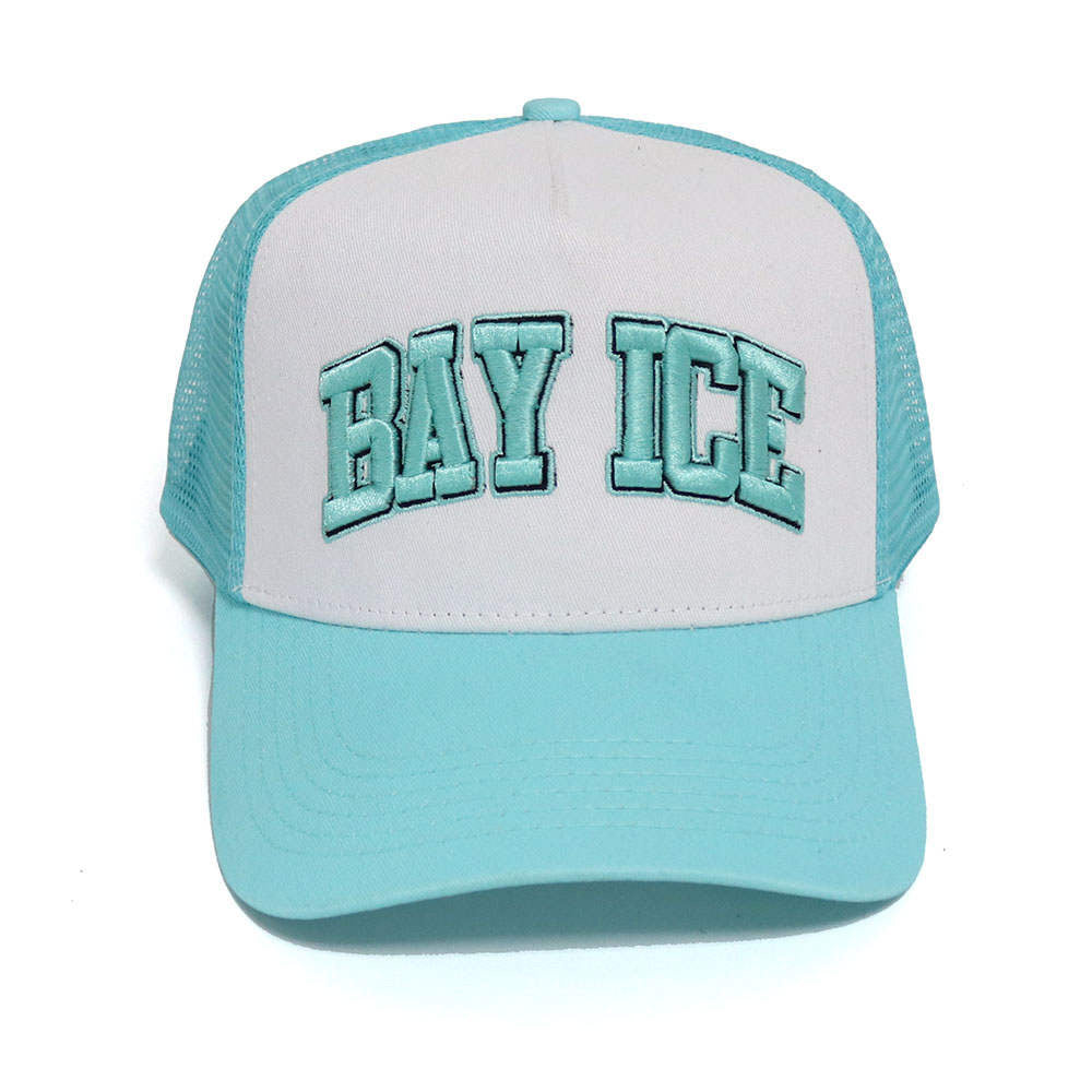 Bay Ice Inscribed Cap - Turquoise Blue