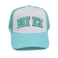 Bay Ice Inscribed Cap - Turquoise Blue