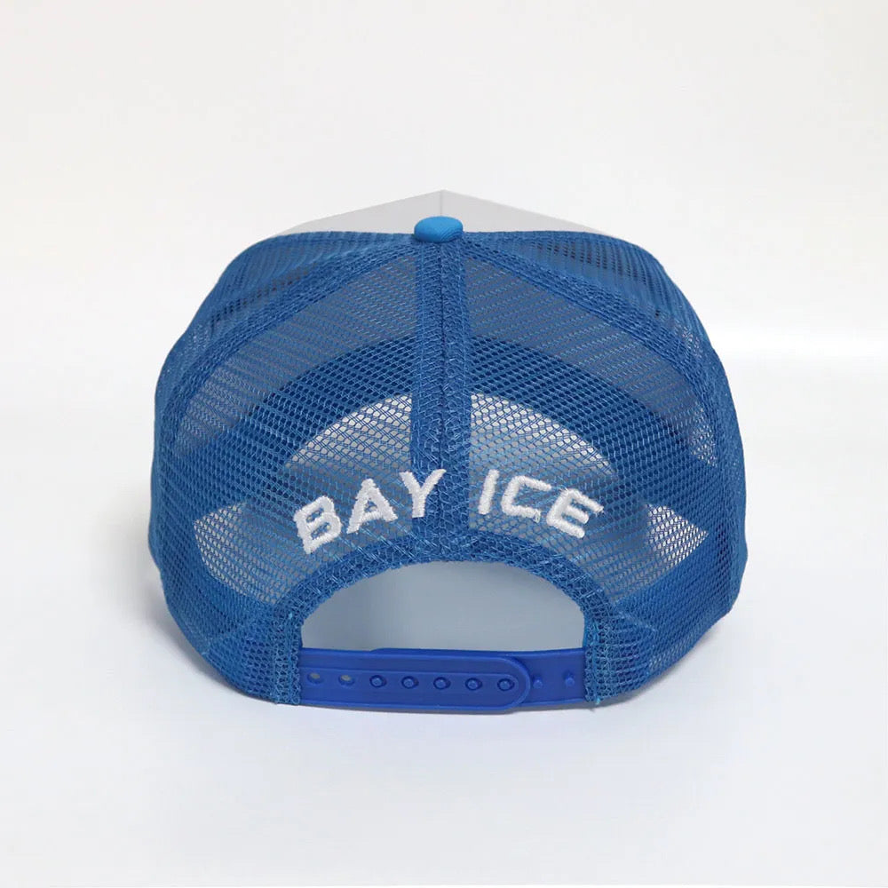 Bay Ice B Logo Cap - White and Blue