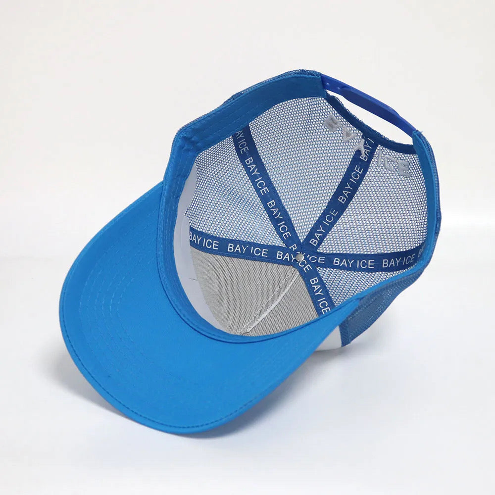 Bay Ice B Logo Cap - White and Blue