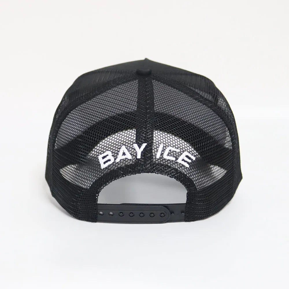 Bay Ice B Logo Cap - White and Black