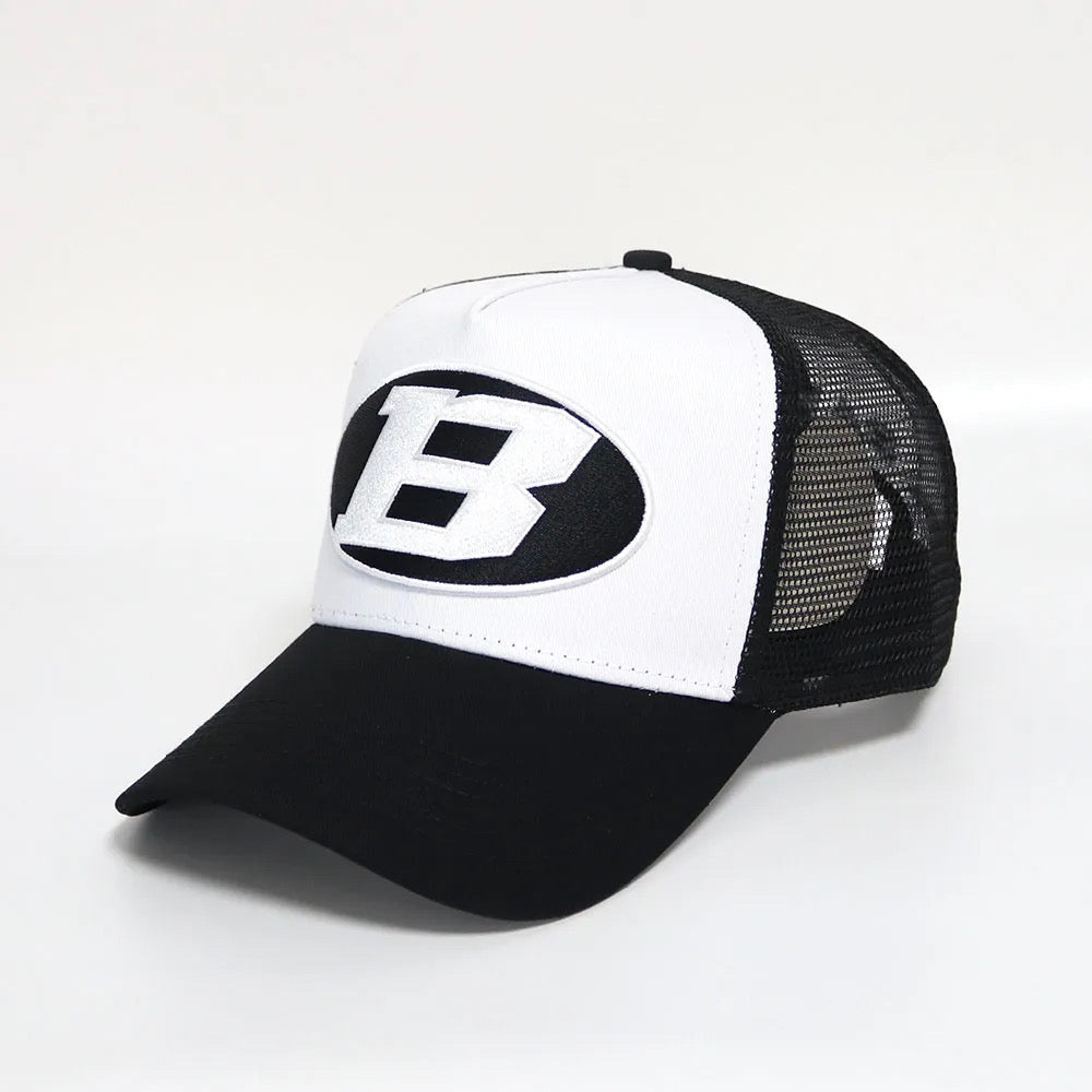 Bay Ice B Logo Cap - White and Black