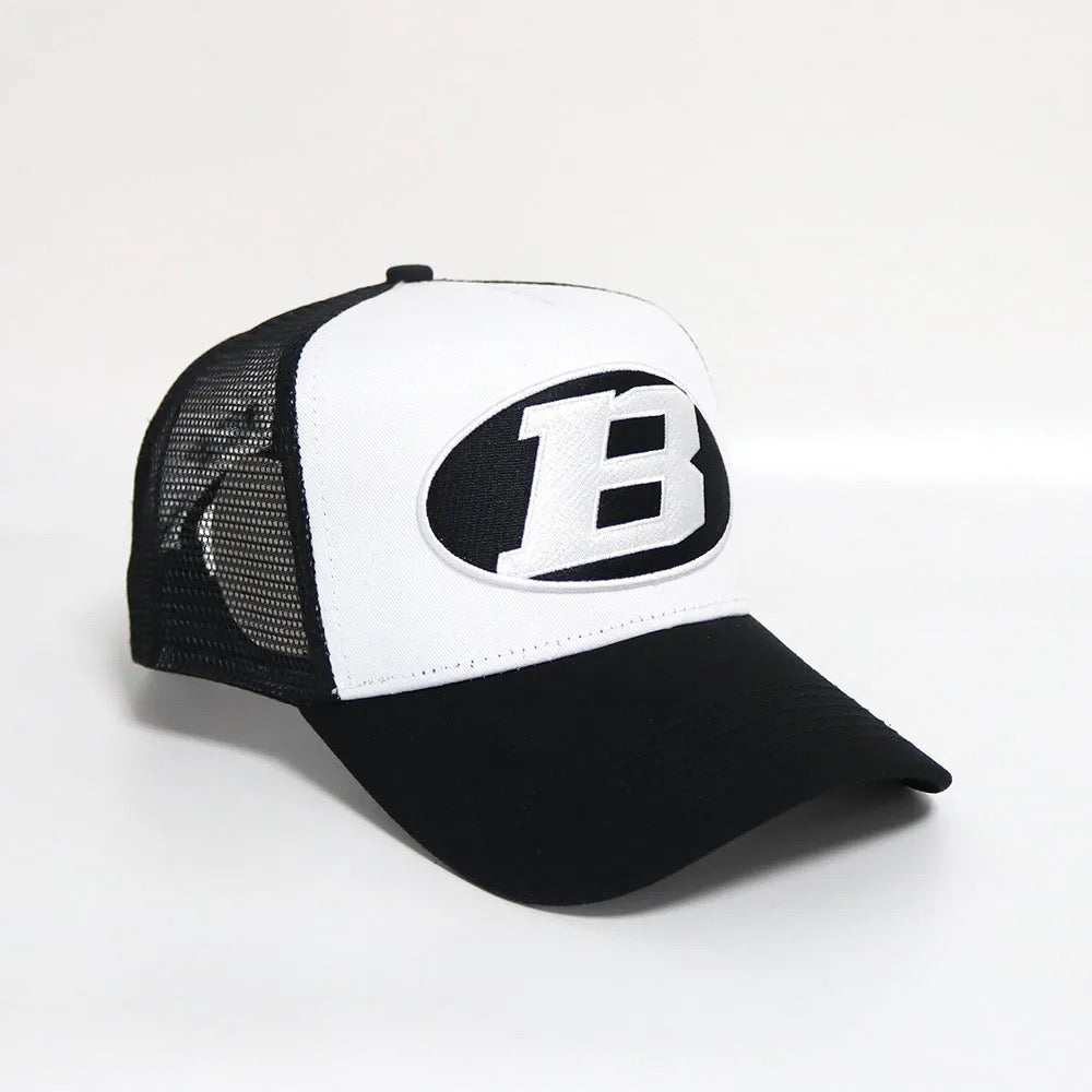 Bay Ice B Logo Cap - White and Black