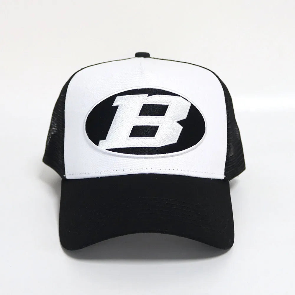 Bay Ice B Logo Cap - White and Black