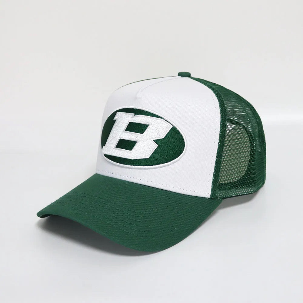 Bay Ice B Logo Cap - White and Green