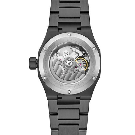Bay Ice 001 Automatic Skeleton Watch - All Black