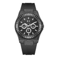 Bay Ice Skylight VVS Baguette Bussdown Watch - All Black