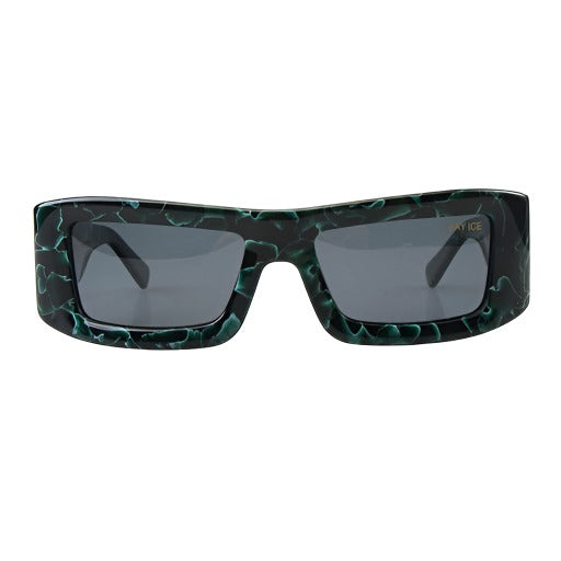 Bay Ice Nova Glasses - Green Marble