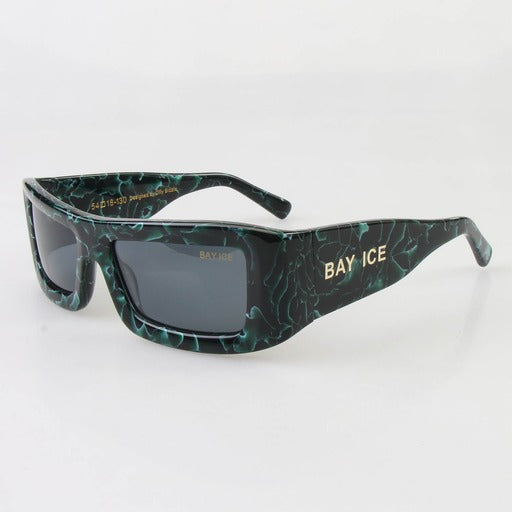 Bay Ice Nova Glasses - Green Marble