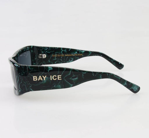 Bay Ice Nova Glasses - Green Marble