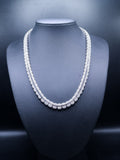 925 Silver and VVS Moissanite Baguette Necklace