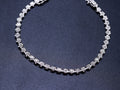 Natural Diamond White Gold Round Bracelets