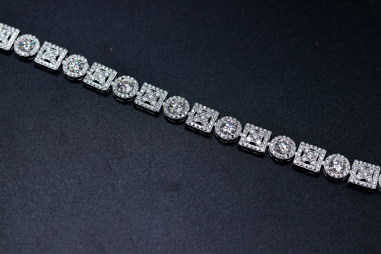 925 Silver and VVS Moissanite  Bracelet