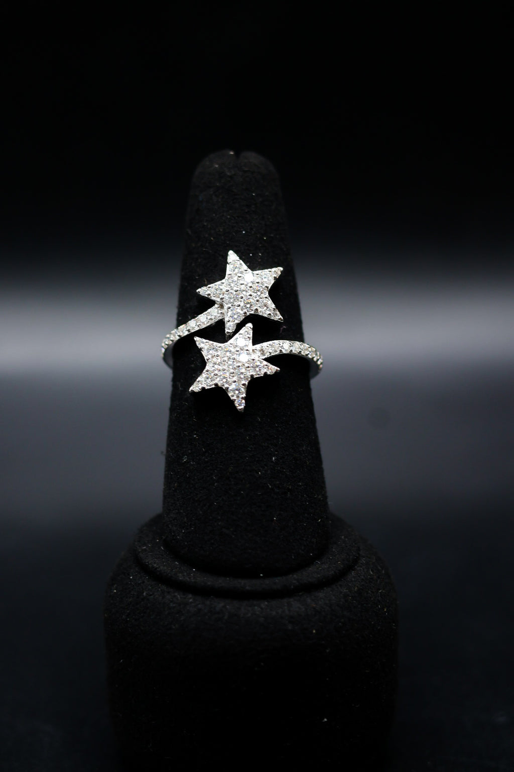 925 Silver and VVS Moissanite Star Rings