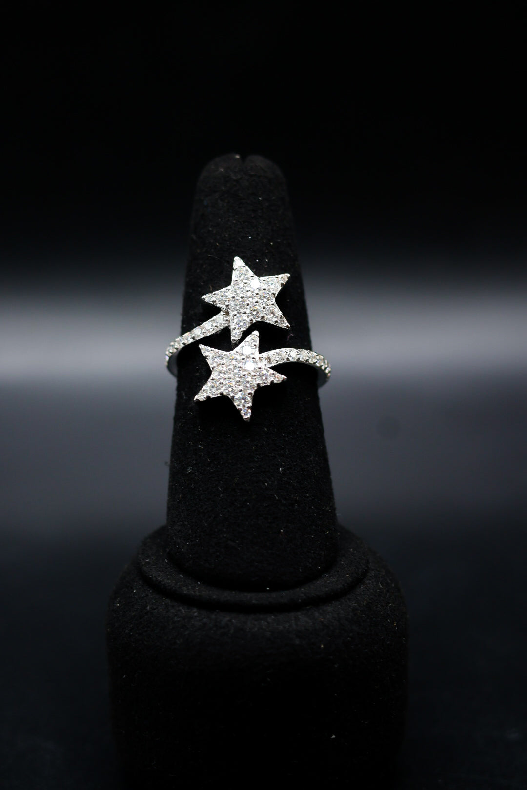 925 Silver and VVS Moissanite Star Rings
